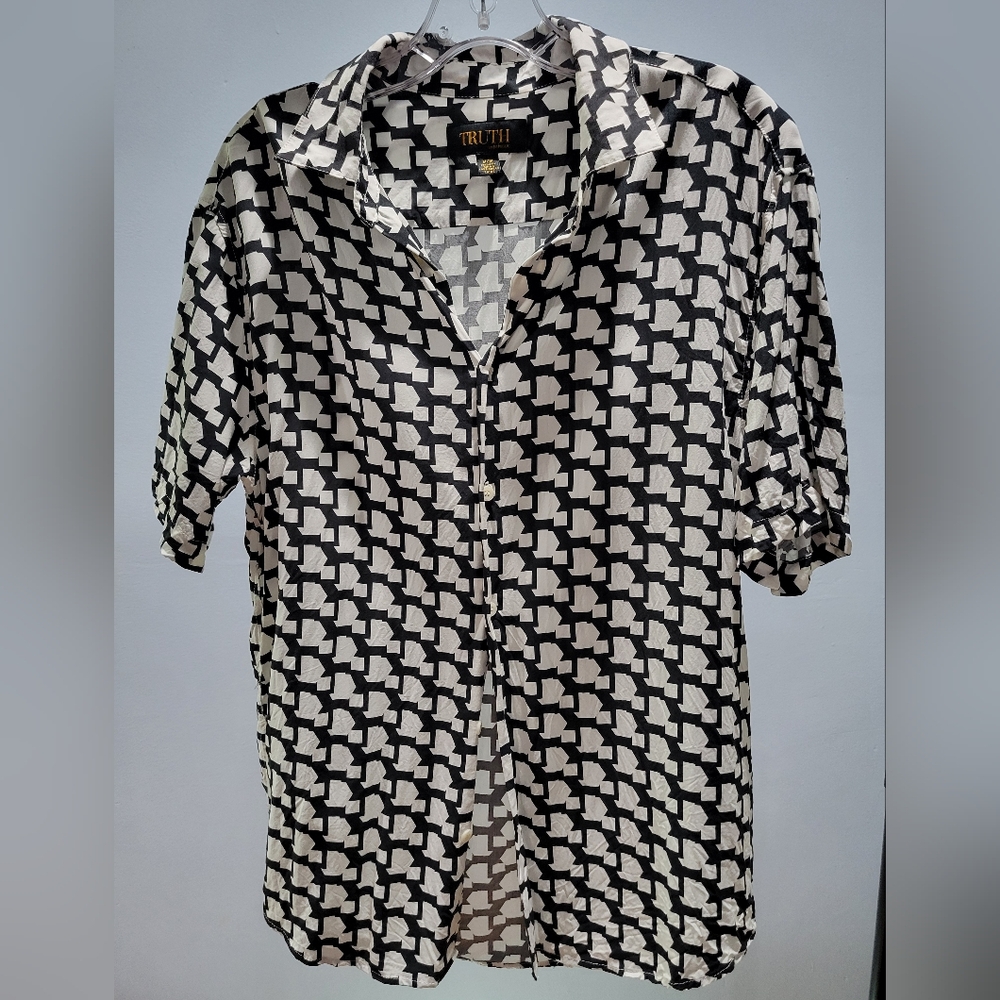 Truth Monochrome Geometric Shirt